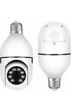 Akıllı Kamera Wifi Kamera Duylu Ampul Görünümlü 360 Derece Dönebilen Ev Kamer