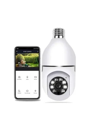Akıllı Kamera Wifi Kamera Duylu Ampul Görünümlü 360 Derece Dönebilen Ev Kamer