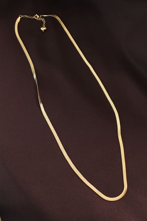 316L Çelik Altın Renk 60 cm İtalyan Zincir Kolye 5886