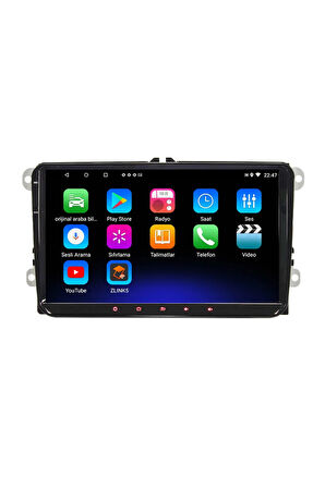Vw Jetta Android 12 Carplay Multimedya Ekran 4gb Ram+64gb Hdd