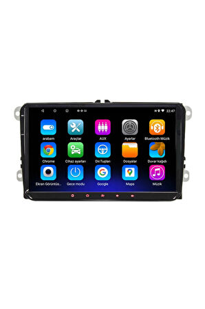 Vw Jetta Android 12 Carplay Multimedya Ekran 4gb Ram+64gb Hdd