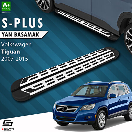 S-Dizayn VW Tiguan S-Plus Gri Yan Basamak 173 Cm 2007-2015 A+ Kalite