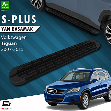 S-Dizayn VW Tiguan S-Plus Siyah Yan Basamak 173 Cm 2007-2015 A+ Kalite