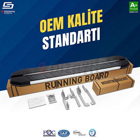S-Dizayn VW Tayron 2 NewLine Aluminyum Yan Basamak 193 Cm 2024 Üzeri A+ Kalite