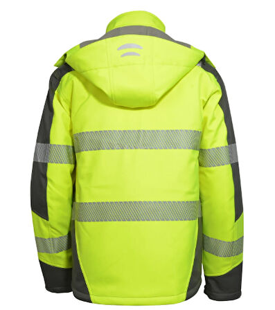 Vizwell VWJK268 Yüksek Görünürlüklü Softshell Mont