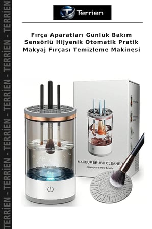 Fırça Aparatları Günlük Bakım Sensörlü Hijyenik Otomatik Pratik Makyaj Fırçası Temizleme Makinesi