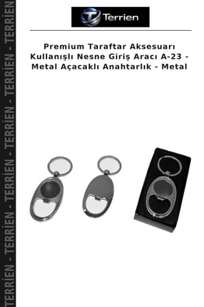 Premium Taraftar Aksesuarı Kullanışlı Nesne Giriş Aracı A-23 - Metal Açacaklı Anahtarlık - Metal
