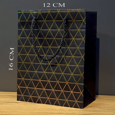 Delux Serisi Mini Ambalaj Dekoratif Zarf Şık Çanta Lüks Gold Yaldızlı Karton Hediye Çantası