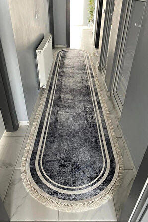 Monnhein Yolluk Halı – Kaymaz Tabanlı, Yıkanabilir, Yumuşak Dokulu, Şık ve Dayanıklı Tasarım (oval marina beyaz yolluk)