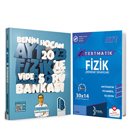 Benim Hocam 2023 AYT Fizik Soru Bankası ve Bilinçsel Deneme Seti 2 Kitap