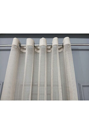 Vizon File Rustik Tül Perdesi Kuşgözü Perde Rustik Tül Perde