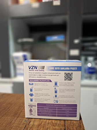 VZN ANNE SÜTÜ SAKLAMA POŞETİ 2 ADET ( 40 POŞET ) 