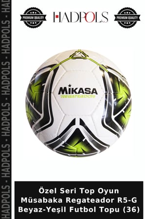 Özel Seri Top Oyun Müsabaka Regateador R5-G Beyaz-Yeşil Futbol Topu (36)