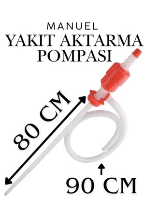 Araç Araba Benzin Mazot Çekme Pompası Yakıt Aktarma Sifonu Plastik Pompa Vak Vak İkmal Aktarma
