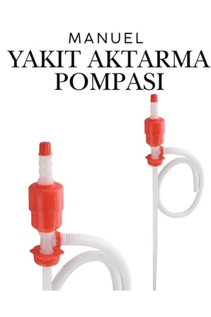 Araç Araba Benzin Mazot Çekme Pompası Yakıt Aktarma Sifonu Plastik Pompa Vak Vak İkmal Aktarma