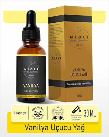 Nioli Vanilya Esansiyel Uçucu Yağ Buhurdanlık Yağı Aromaterapi Yağı 30 ML