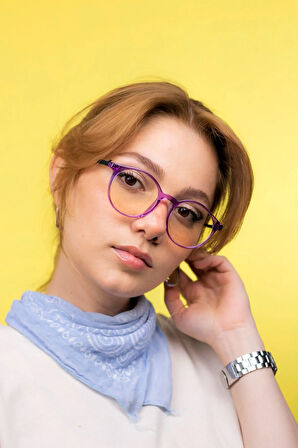 Vanir Lila Mavi Işık Korumalı Gözlük ( Bilgisayar Ekran Gözlüğü )