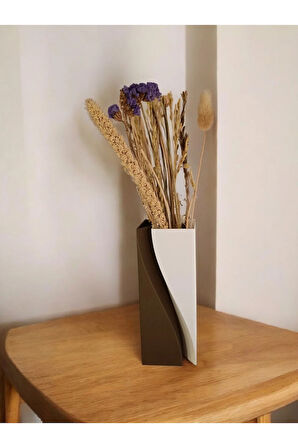 Modern 3D Tasarım Dekoratif Vazo – 3 Parça,