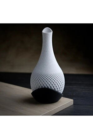 Modern 3D Baskı Dekoratif Vazo | 25 cm | PLA Malzeme