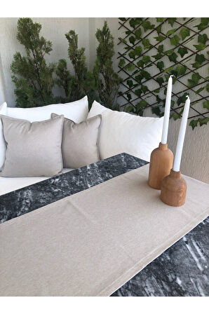 Thick Linen Bej Rengi Kırlent Kılıfı