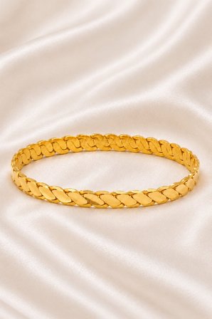 15 Gram 22 Ayar  Üçlü (3'lü) Adana Burma Bilezik (İşçiliksiz) - Yatırımlık Altın Bilezik