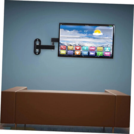 Sağlam Hareketli Lcd Led TV Monitör Duvar Askı Aparatı Seti Braket 10''-27" Ekran Uyumlu