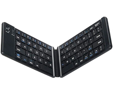 Katlanabilir Kablosuz Bluetooth Klavye Hafif Ergonomik 30 Gün Pil Ömrü Telefon Tablet Pc Uyumlu