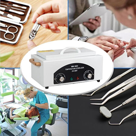 Ch-360t Yüksek Isı Sterilizasyon Cihazı 220°c Metal Alet Sterilizatörü Sanıtızıng Manikür Pedikür