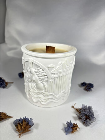 Mitolojik Tanrıça Venüs Modeli Miski Amber Kokulu Soya Mum