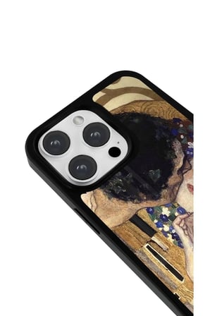 iPhone 12 Uyumlu Desenli Parlak Tasarım Telefon Kılıfı - The Kiss