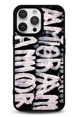 iPhone 12 Pro Max Uyumlu Desenli Parlak Tasarım Telefon Kılıfı - Amor Grafiti