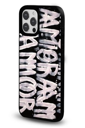 iPhone 12 Pro Max Uyumlu Desenli Parlak Tasarım Telefon Kılıfı - Amor Grafiti