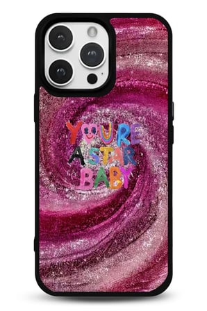iPhone 13 Uyumlu Desenli Parlak Tasarım Telefon Kılıfı - Youre A Star Baby