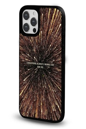 iPhone 13 Pro Max Uyumlu Desenli Parlak Tasarım Telefon Kılıfı - Altın Işıltı Motto
