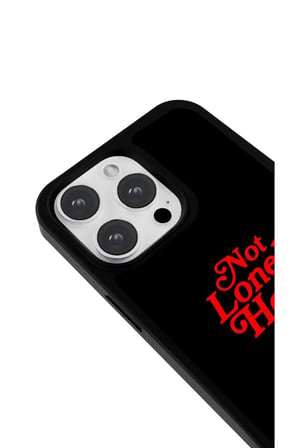iPhone 14 Pro Uyumlu Desenli Parlak Tasarım Telefon Kılıfı - Not Lonely Heart Club
