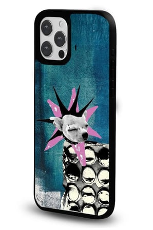 iPhone 16 Pro Uyumlu Desenli Parlak Tasarım Telefon Kılıfı - Punk Köpek