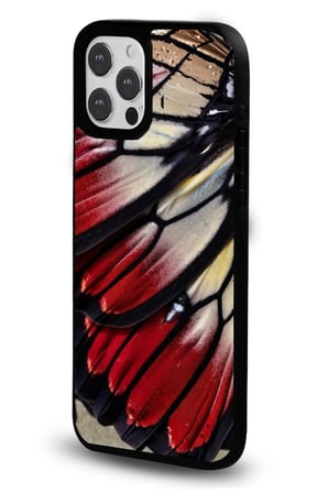 iPhone 16 Pro Max Uyumlu Desenli Parlak Tasarım Telefon Kılıfı - Kelebek Kanadı