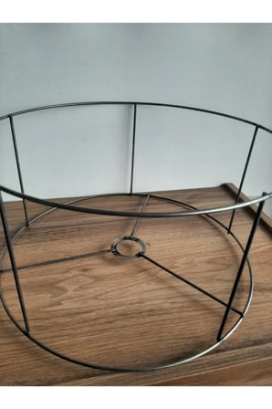 Hobi Abajur Ve Lambader Teli Çemberi 40 Cm Çap 20 Cm Yükseklik Büyük Boy
