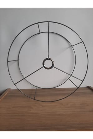 Hobi Abajur Ve Lambader Teli Çemberi 40 Cm Çap 20 Cm Yükseklik Büyük Boy
