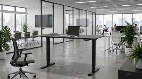 Çift Motorlu Elektrikli Yükseklik Ayarlı Masa İskeleti 70-120 cm, 125 kg Taşıma Kapasiteli – Tablası