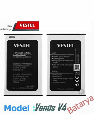 Vestel V4 Batarya Vestel Venüs V4 Uyumlu Batarya