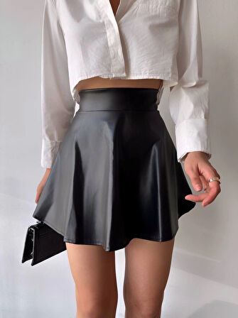Kısa deri çan etek h26599