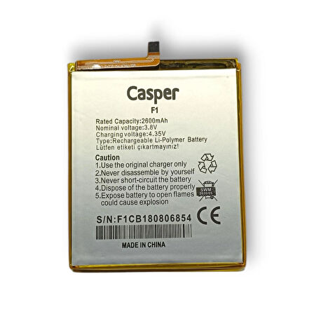 Casper Via F1 Batarya Casper Batarya BL-N3000e Uyumlu Batarya