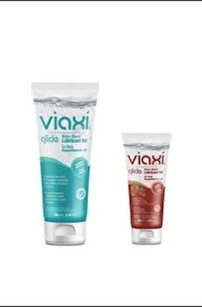 Viaxi Glide Kayganlaştırıcı Jel Sade 200 ml + Jel Çilek 100 ml