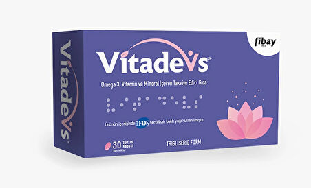  Vitadevs 30 Softjel Kapsül Omega 3, Balık Yağı, D Vitamini İçeren Multivitamin ve Mineral Kompleksi