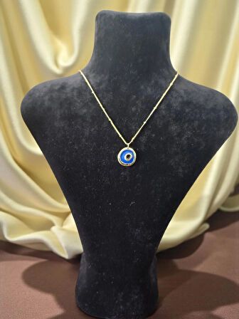 VividCharm Paslanmaz Çelik Nazar Boncuğu Kolye