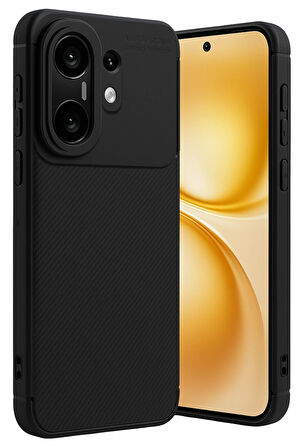 Vivo X200 FE Kılıf Karbon Görünümlü Silikon Azn-FcsKrbn