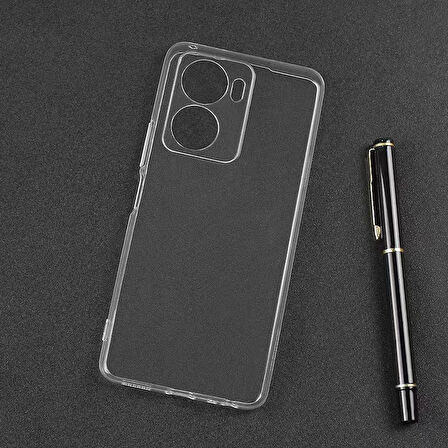Vivo Y16 Kılıf Şeffaf İnce Esnek Silikon Kılıf Zipax-Süper