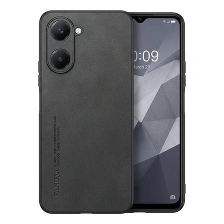 Vivo Y18 Uyumlu Kılıf Deri Görünümlü Şık Tasarım Hlt-Hide