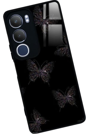 Vivo Y19s Uyumlu Kelebek Tasarımlı Parlak Silikon Kılıf